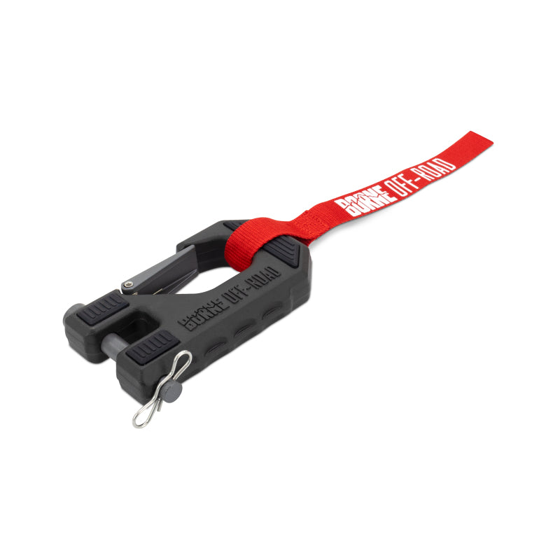 Borne Off-Road Winch Hook - 3/8in Rope - Hand Strap - Red BNWN-SR-38-85KRD