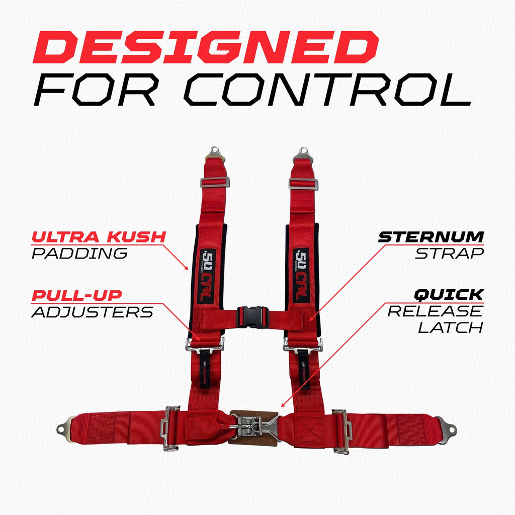 2" 4 point Harness 50 Caliber Racing Harness