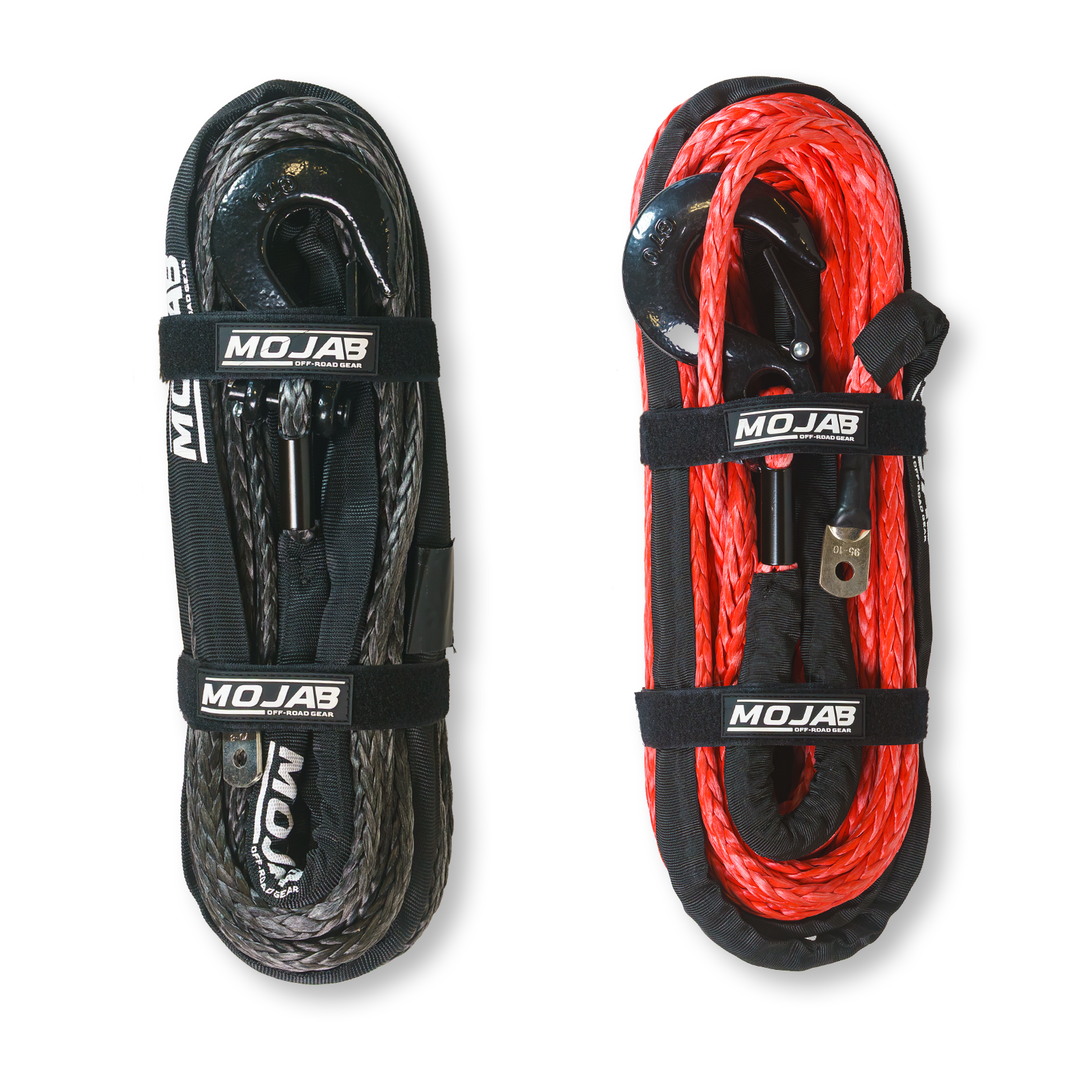 3/8" x 85' Synthetic Winch Rope & Forged Hook