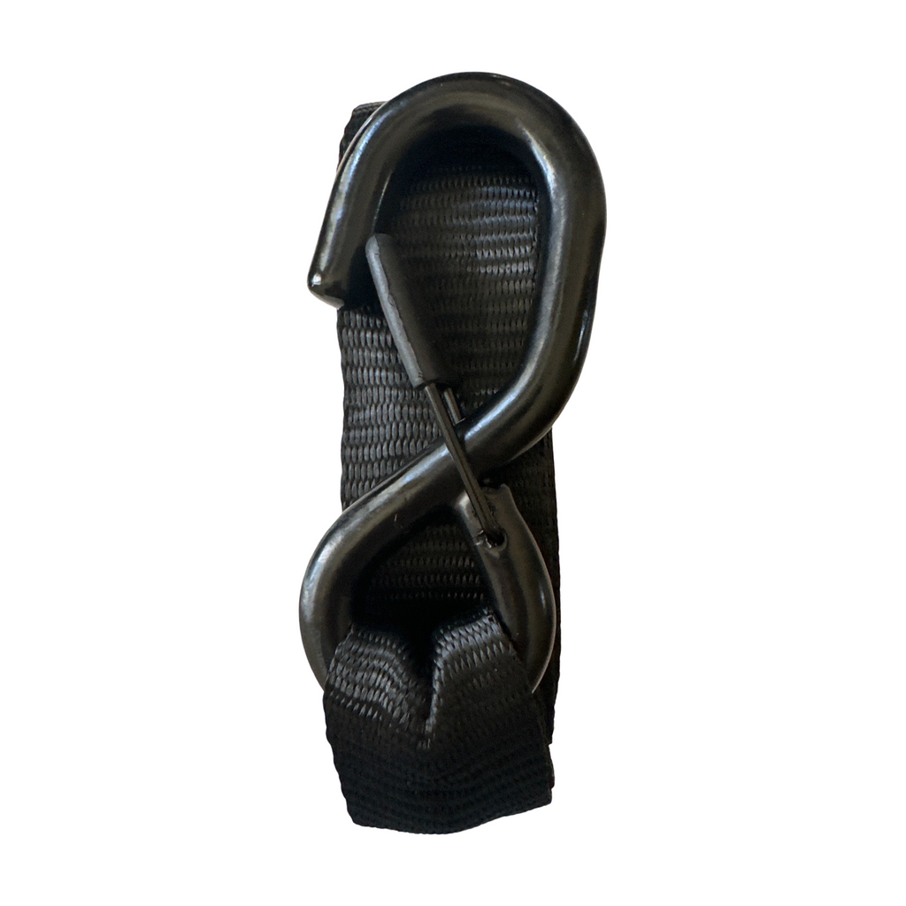 1.6" x 15' Ratchet Tie-Down Set, Closed Hook (4-Pack)