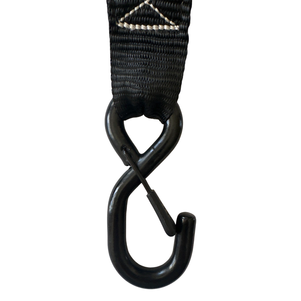 1.6" x 15' Ratchet Tie-Down Set, Closed Hook (4-Pack)