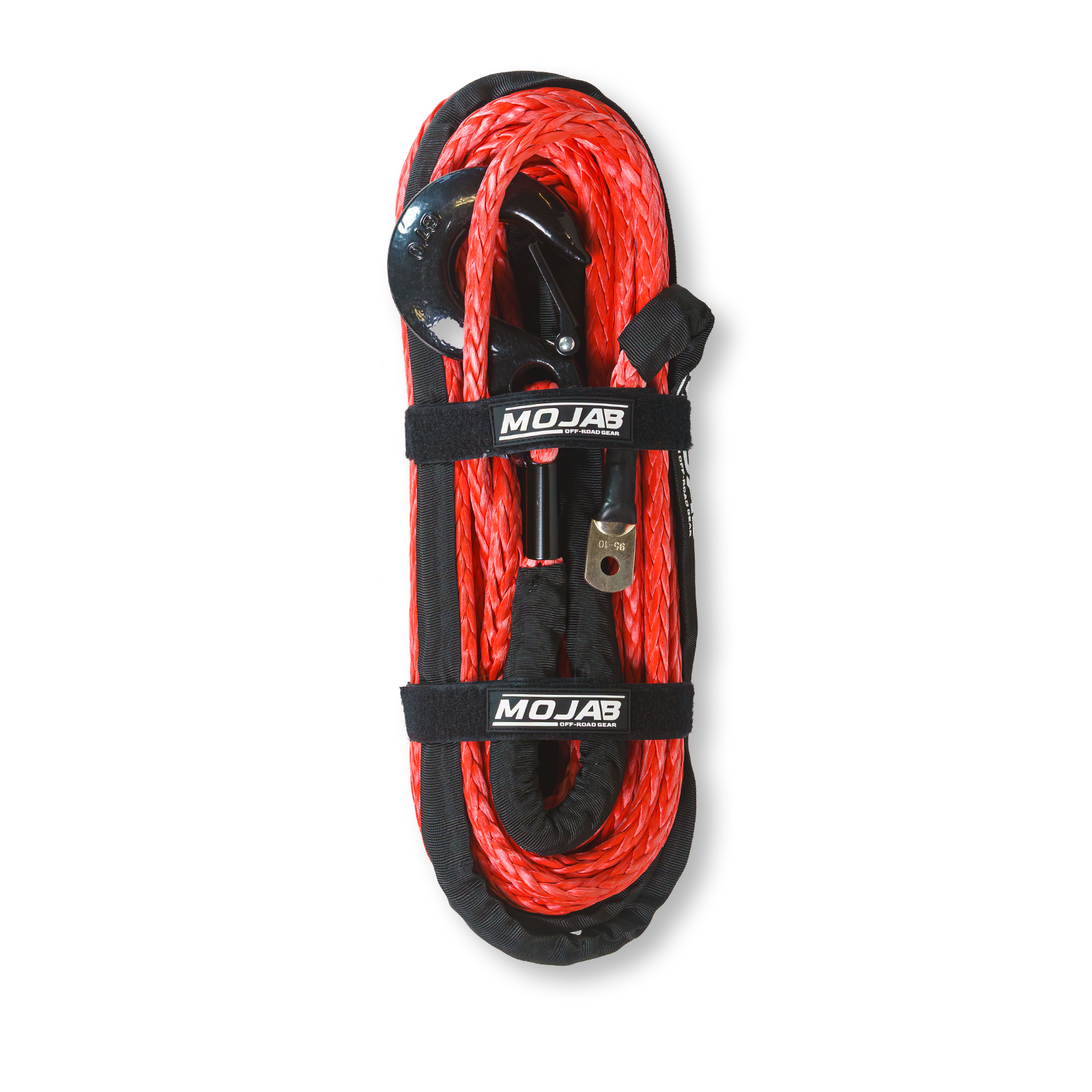 3/8" x 85' Synthetic Winch Rope & Forged Hook