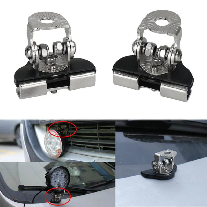 LED Light Bar Hood Mount Brackets (2PCS)
