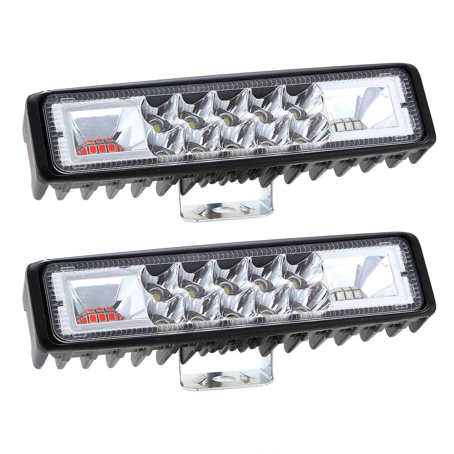 6" 160W LED Light Bar - Offroad Spot/Flood Pods (2-Pack)