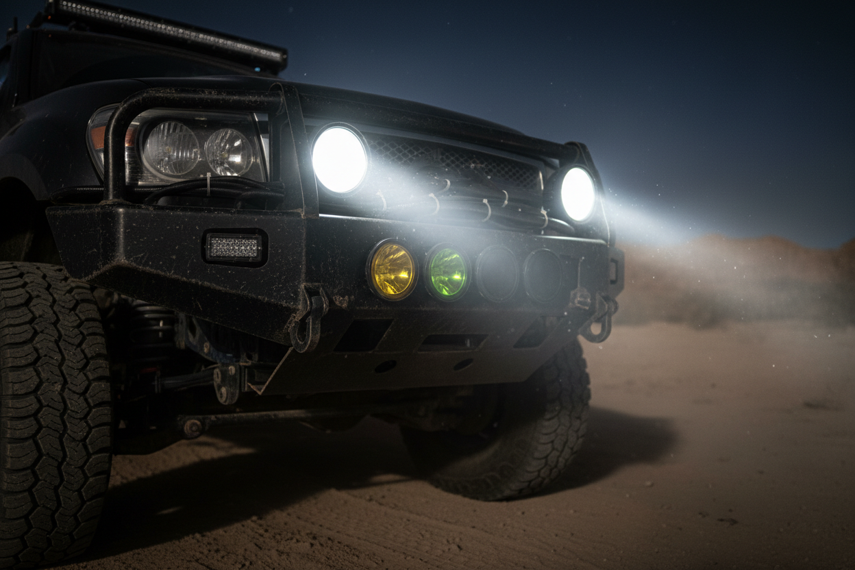 7" DayMaker LED Offroad Light Bundle — Product Scene