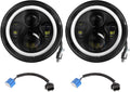 Moclever 7" Round Halo LED Headlights 6000LM for Jeep TJ/JK/CJ