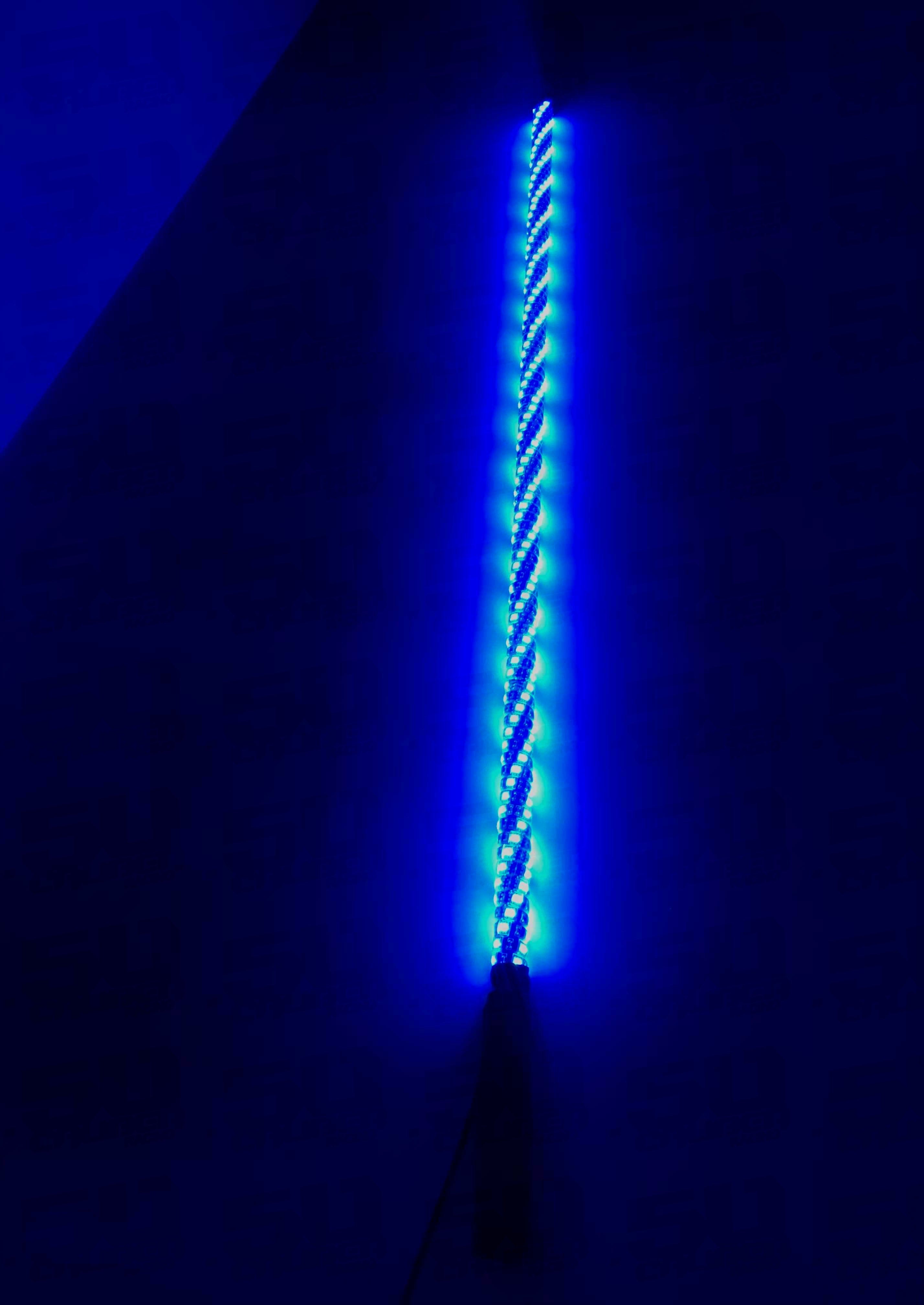 Single 50 Cal LED Lighted Whip with Bluetooth App Control