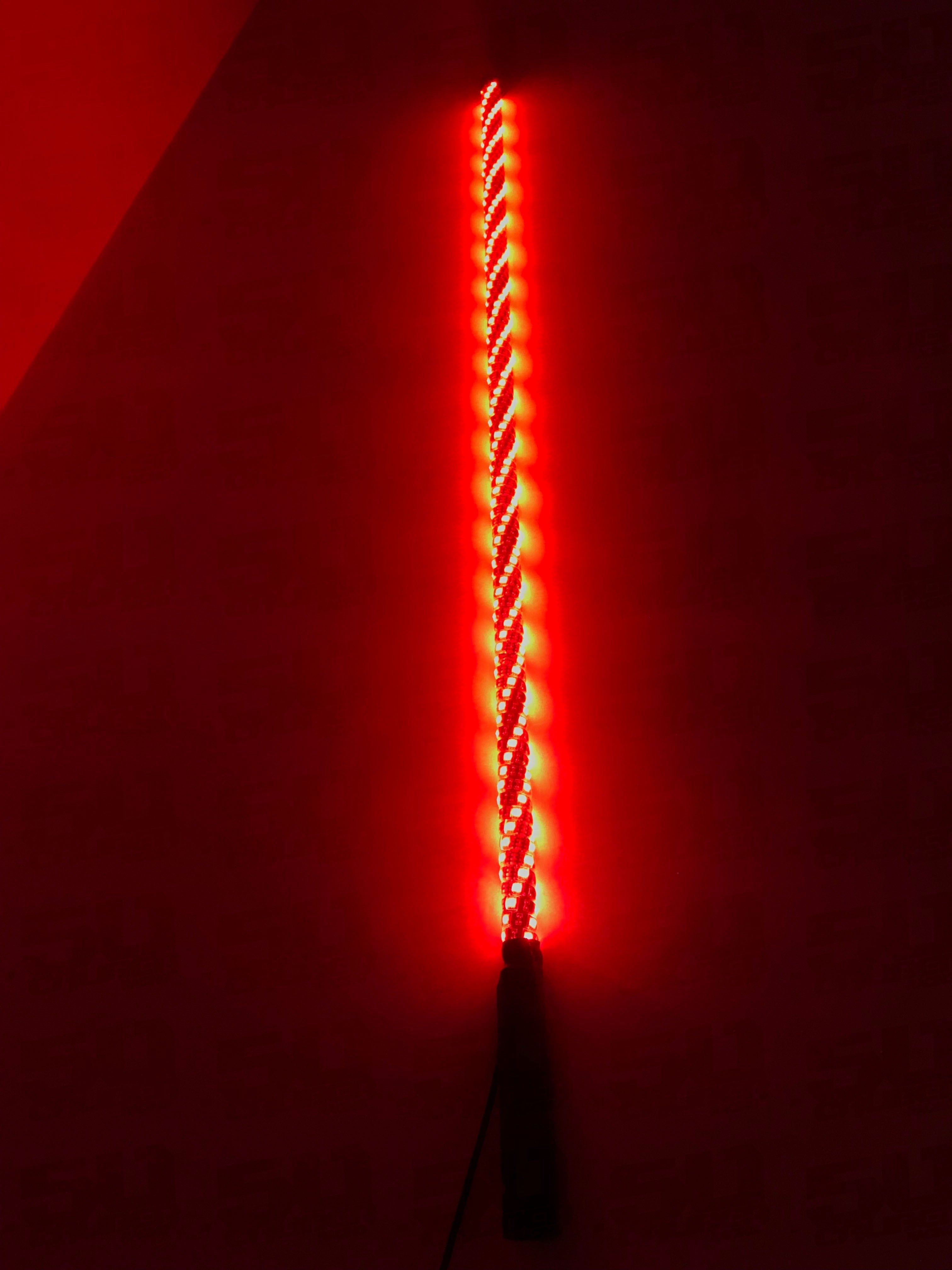 Single 50 Cal LED Lighted Whip with Bluetooth App Control