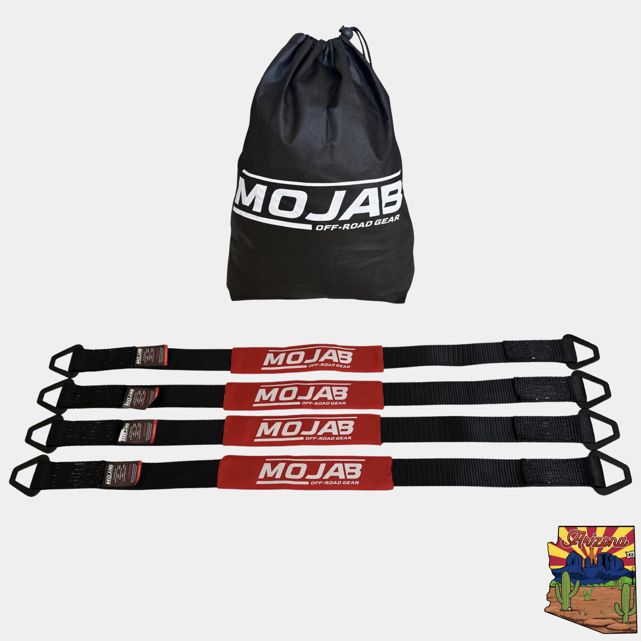 2" x 39" Axle Tie-Down with Rings (4-Pack)