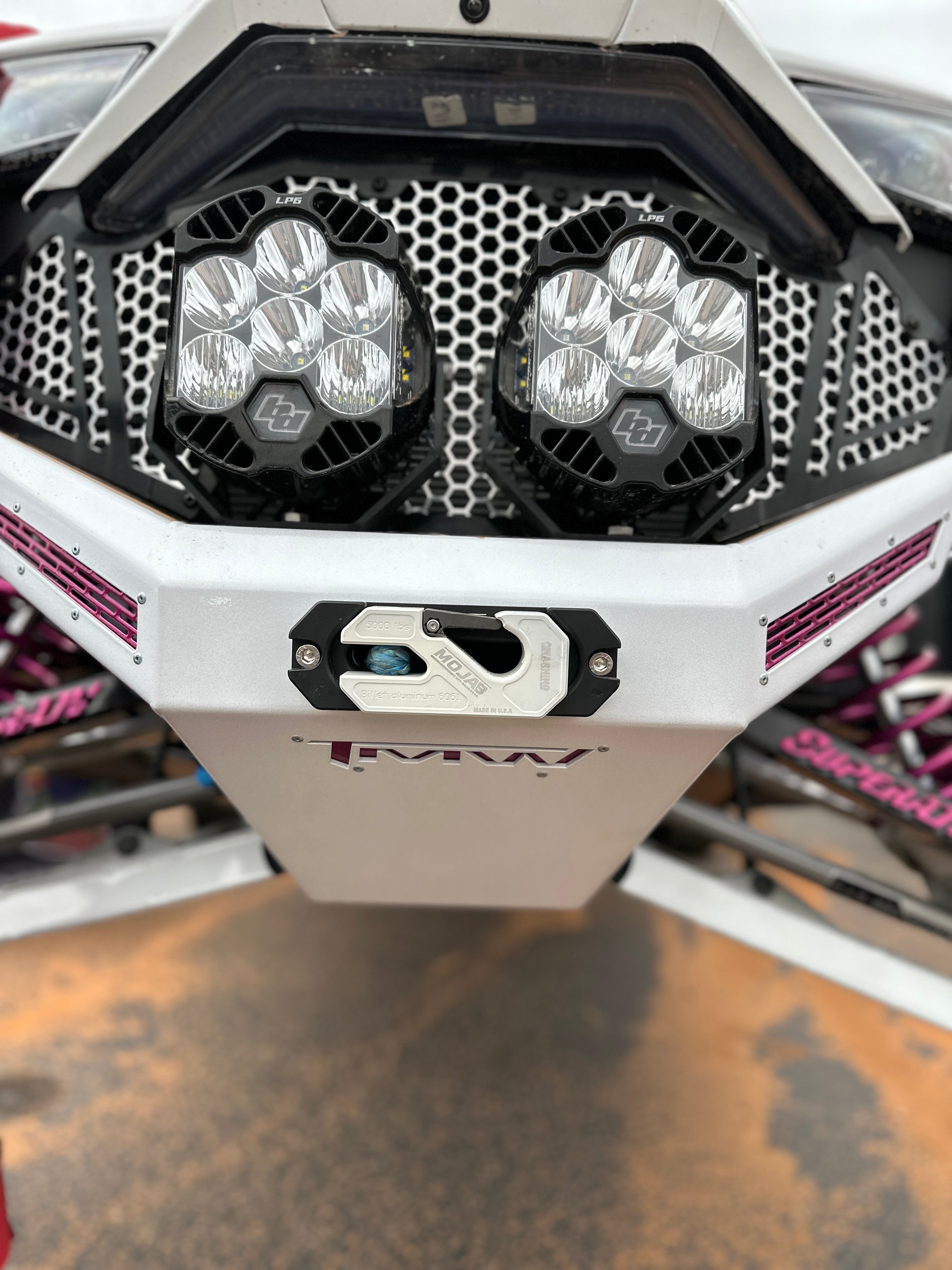 Side By Side / UTV Aluminum Recessed Winch Shackle with Fairlead Kit. (LIFE TIME WARRANTY*)