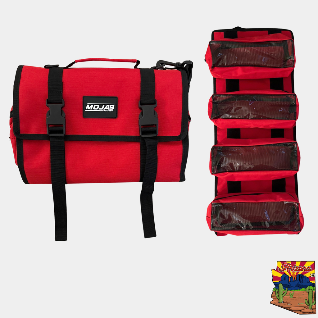Medium Canvas Tool Organizer Bag with Removable Pouches