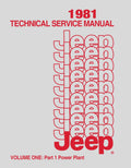 Detroit Iron - 1981 Jeep Shop Manual - Includes 11x24 Wiring Diagrams