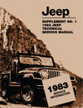 Detroit Iron - 1983 Jeep Technical Service Manual Supplement to 1982 Jeep Service Manual