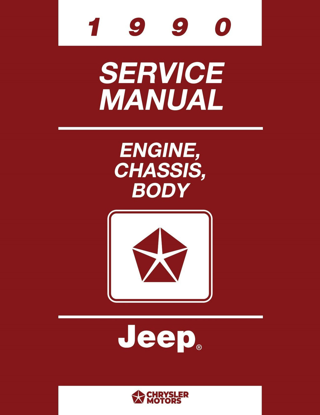 Detroit Iron - 1990 Jeep Shop Manual - 2 Volumes