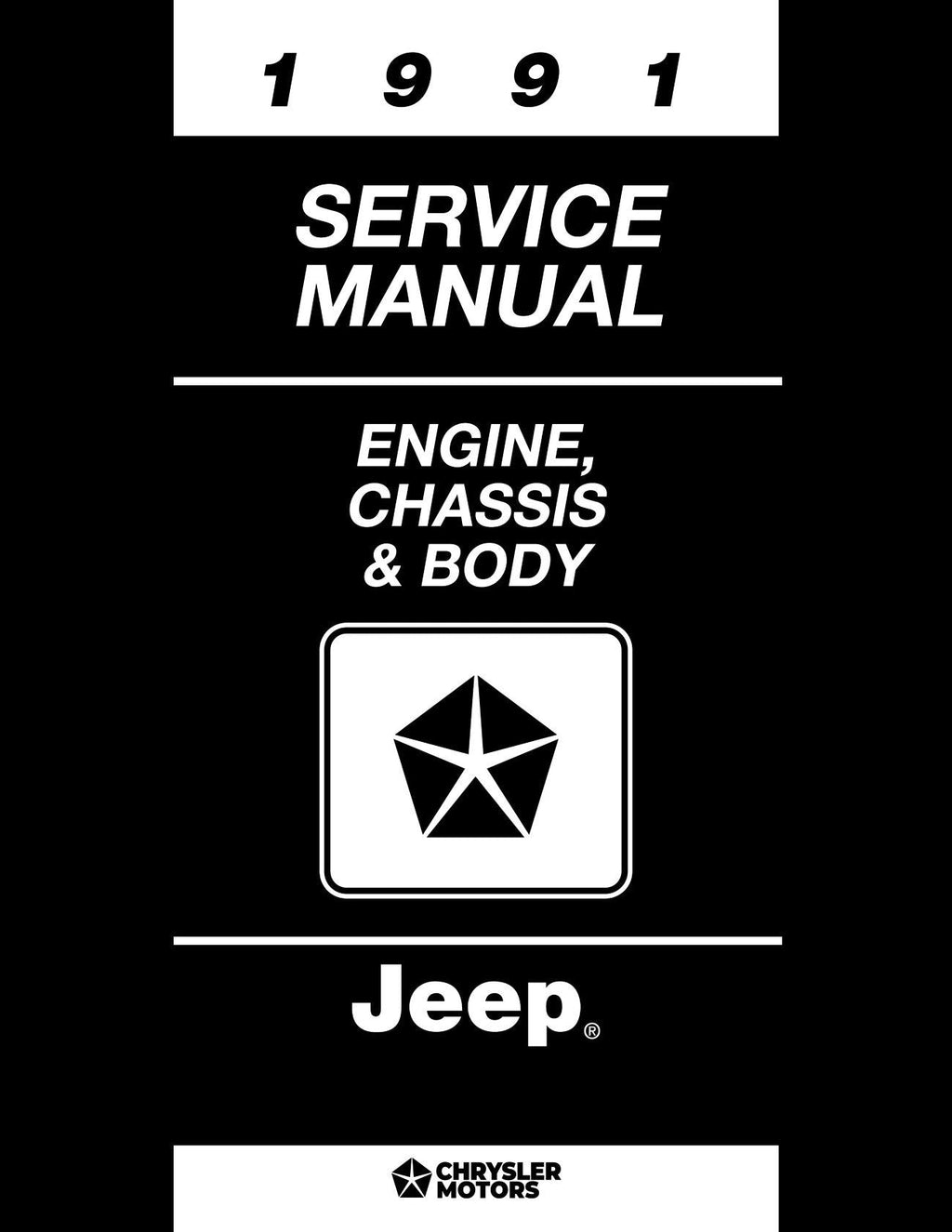 Detroit Iron - 1991 Jeep Shop Manual - 2 Volumes