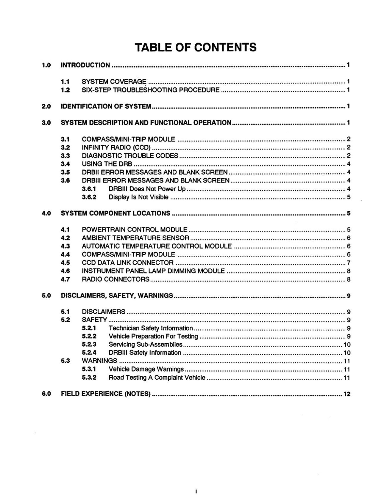 Detroit Iron - 1993 - 1995 Jeep Grand Cherokee Diagnostic Procedures Manual