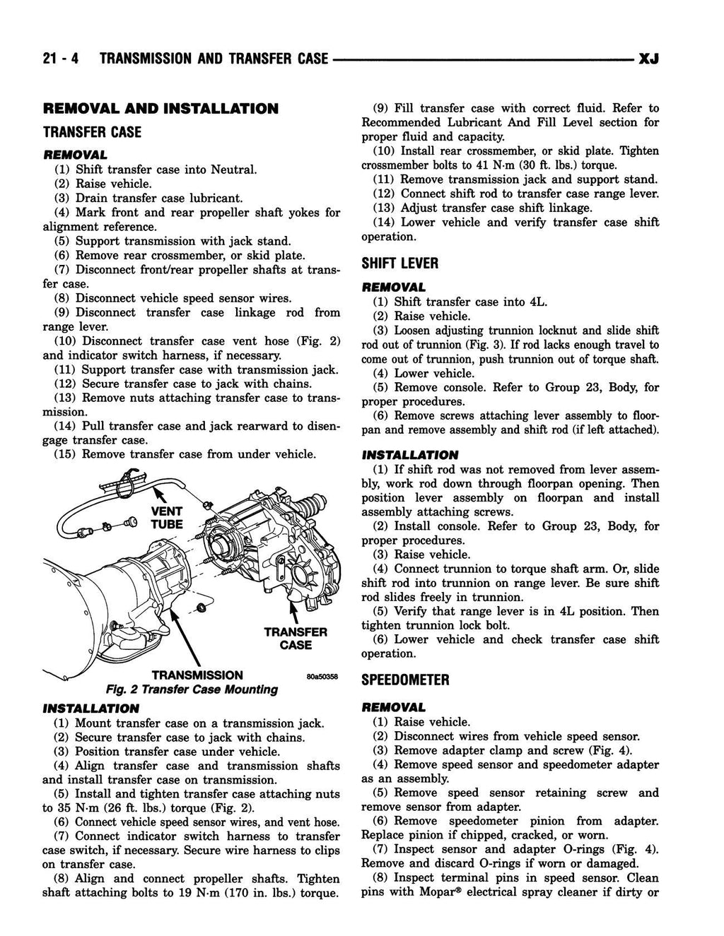 Detroit Iron - 1996 Jeep Cherokee Engineering Changes Shop Manual Supplement