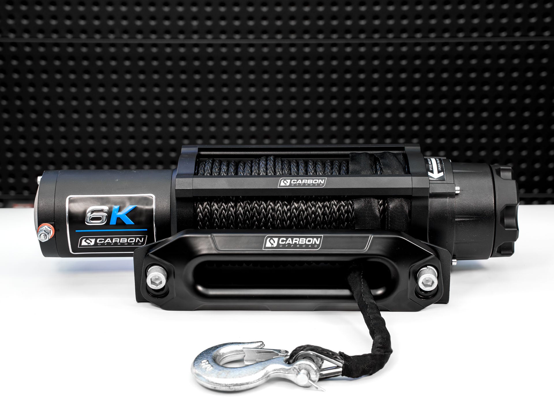 Carbon Offroad Long Drum 6000lb ATV/4x4 Winch