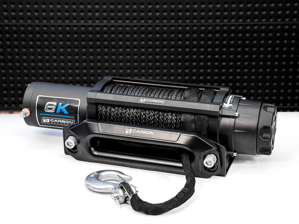 Carbon Offroad Long Drum 6000lb ATV/4x4 Winch