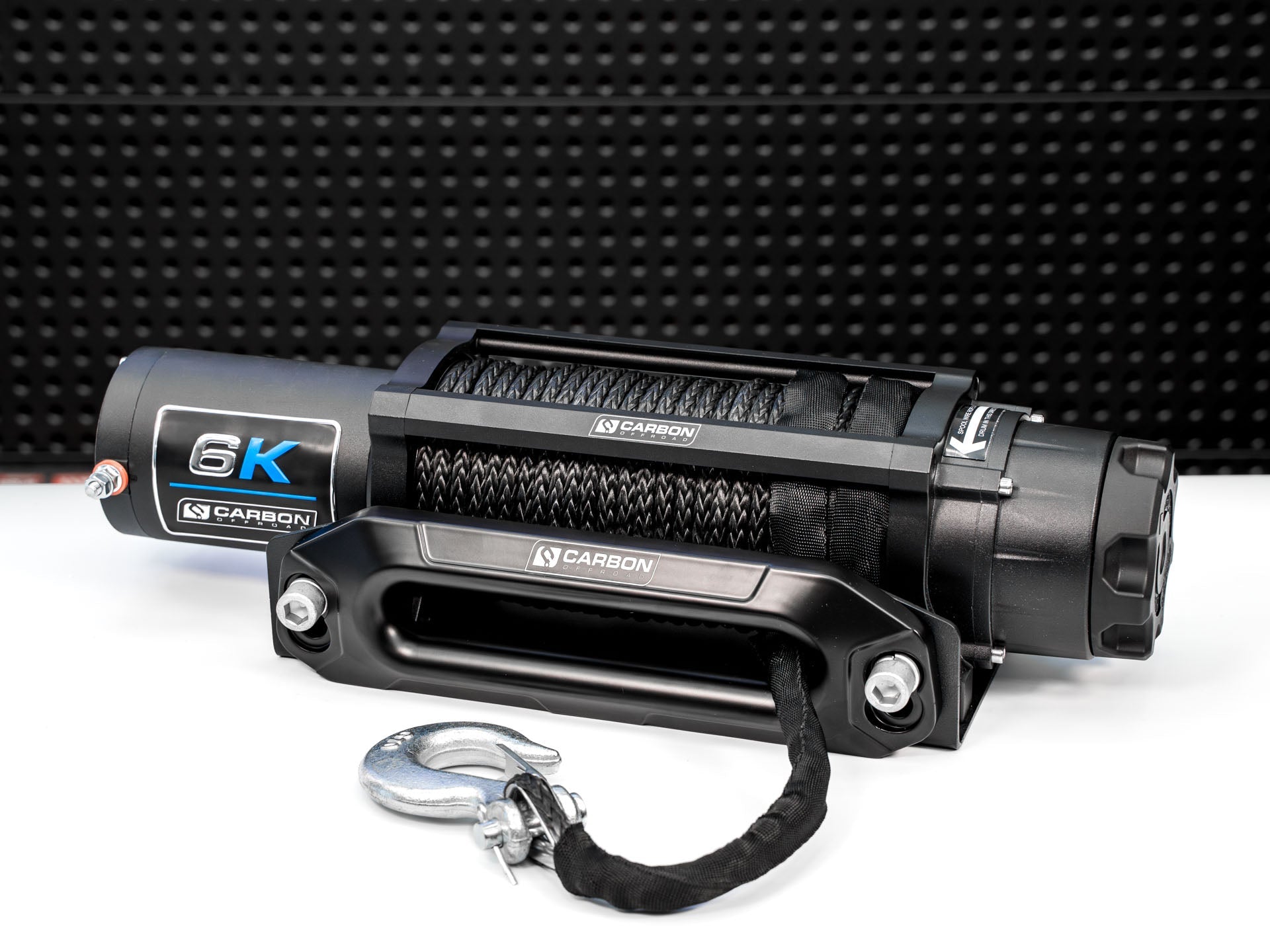 Carbon Offroad Long Drum 6000lb ATV/4x4 Winch