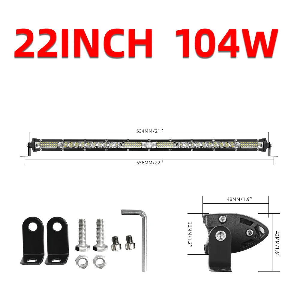 CO LIGHT 10D LED Work Light Bar Combo 4x4 Offroad