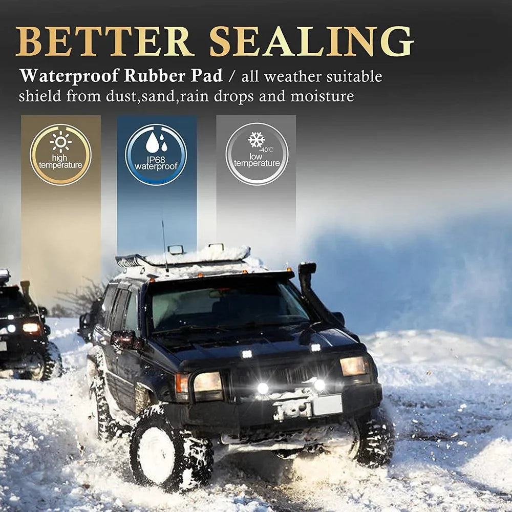 4" 123W LED Light Bar - Offroad Spotlight 12V/24V