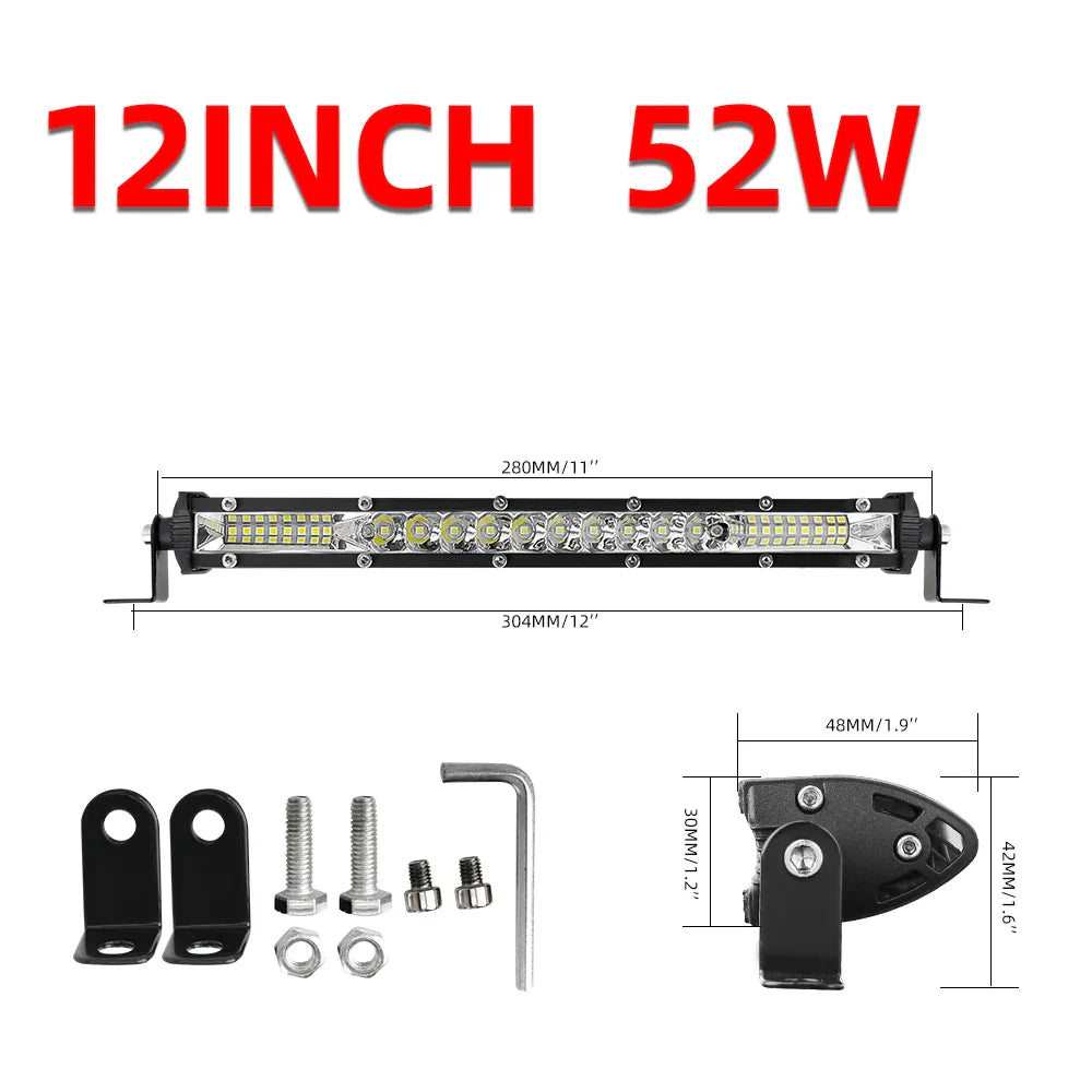 CO LIGHT 10D LED Work Light Bar Combo 4x4 Offroad