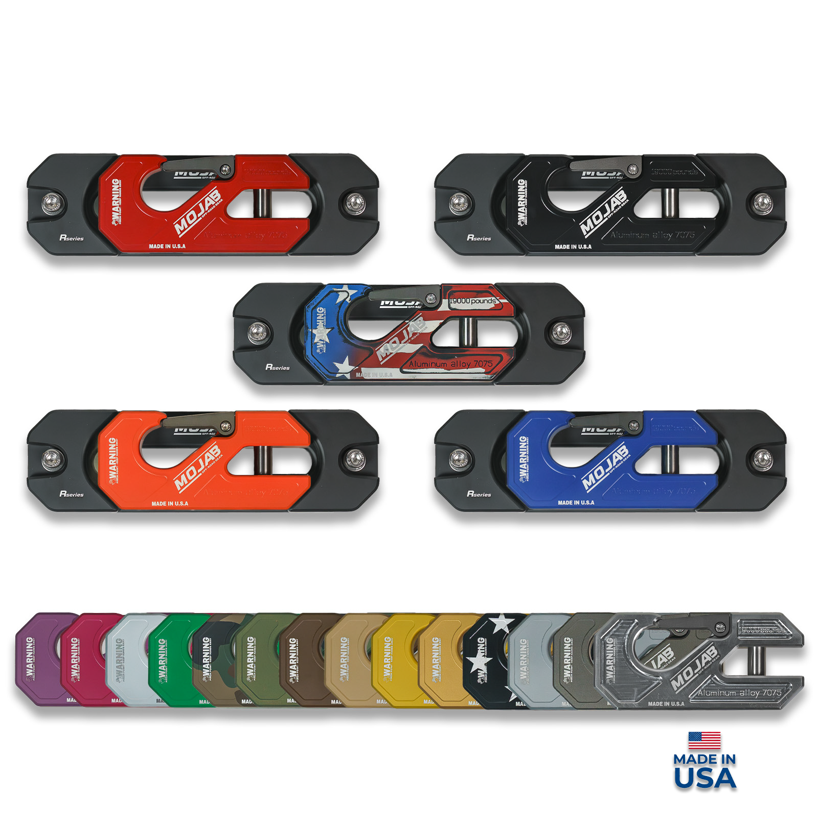 Aluminum Recessed Winch Shackle & Fairlead Kit