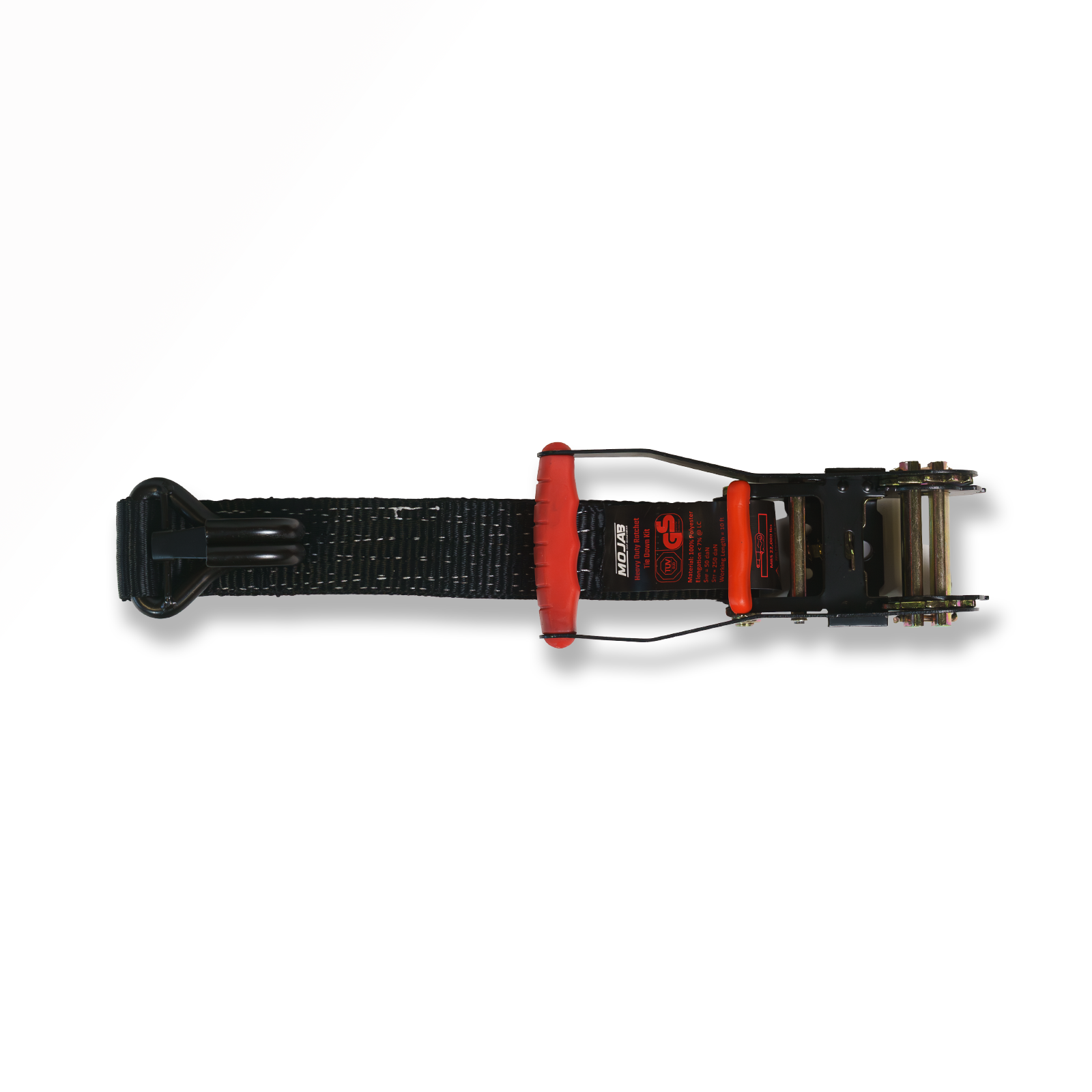 2" x 10' Ratchet & 2" x 39" Axle Tie-Down Set (4-Pack)