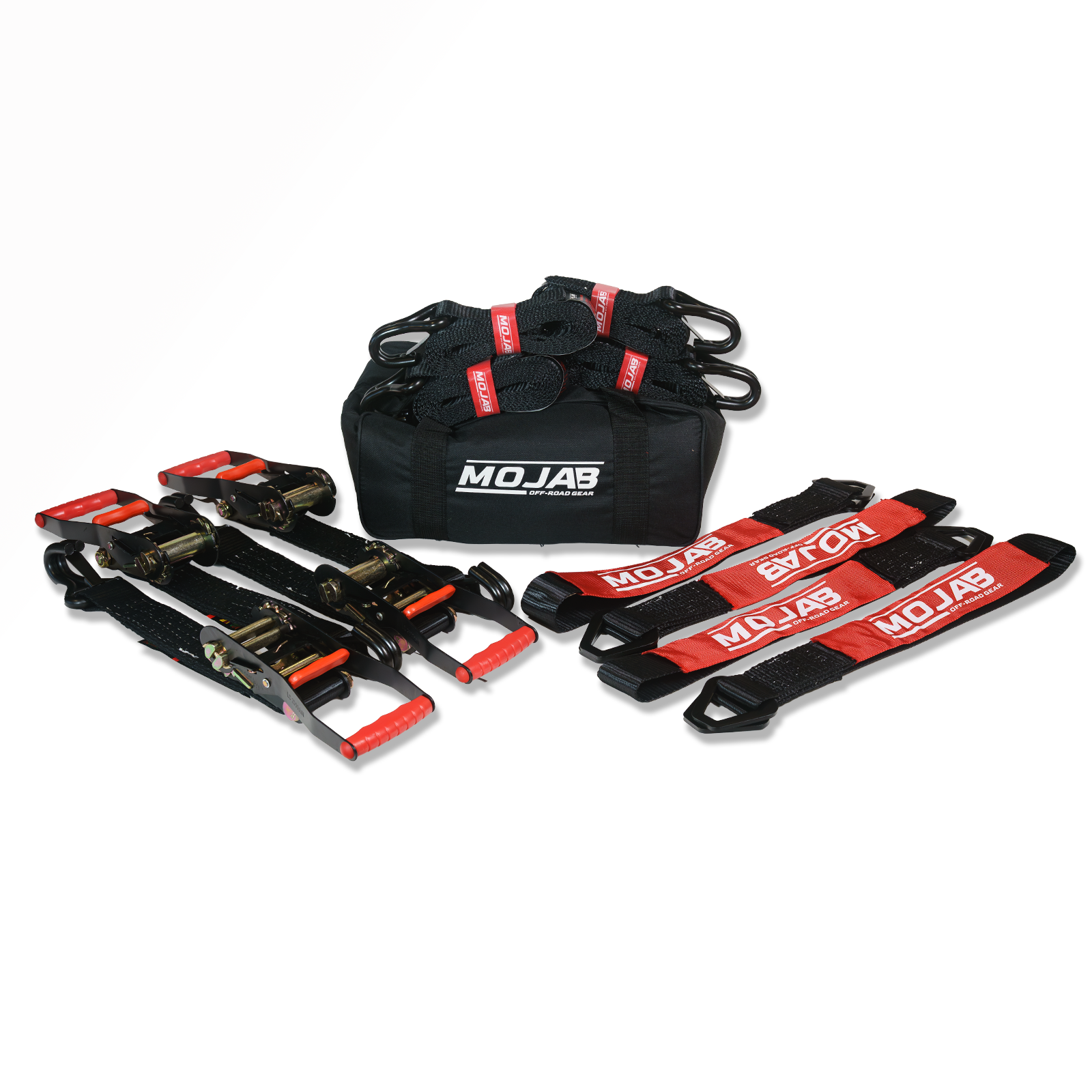 2" x 10' Ratchet & 2" x 39" Axle Tie-Down Set (4-Pack)