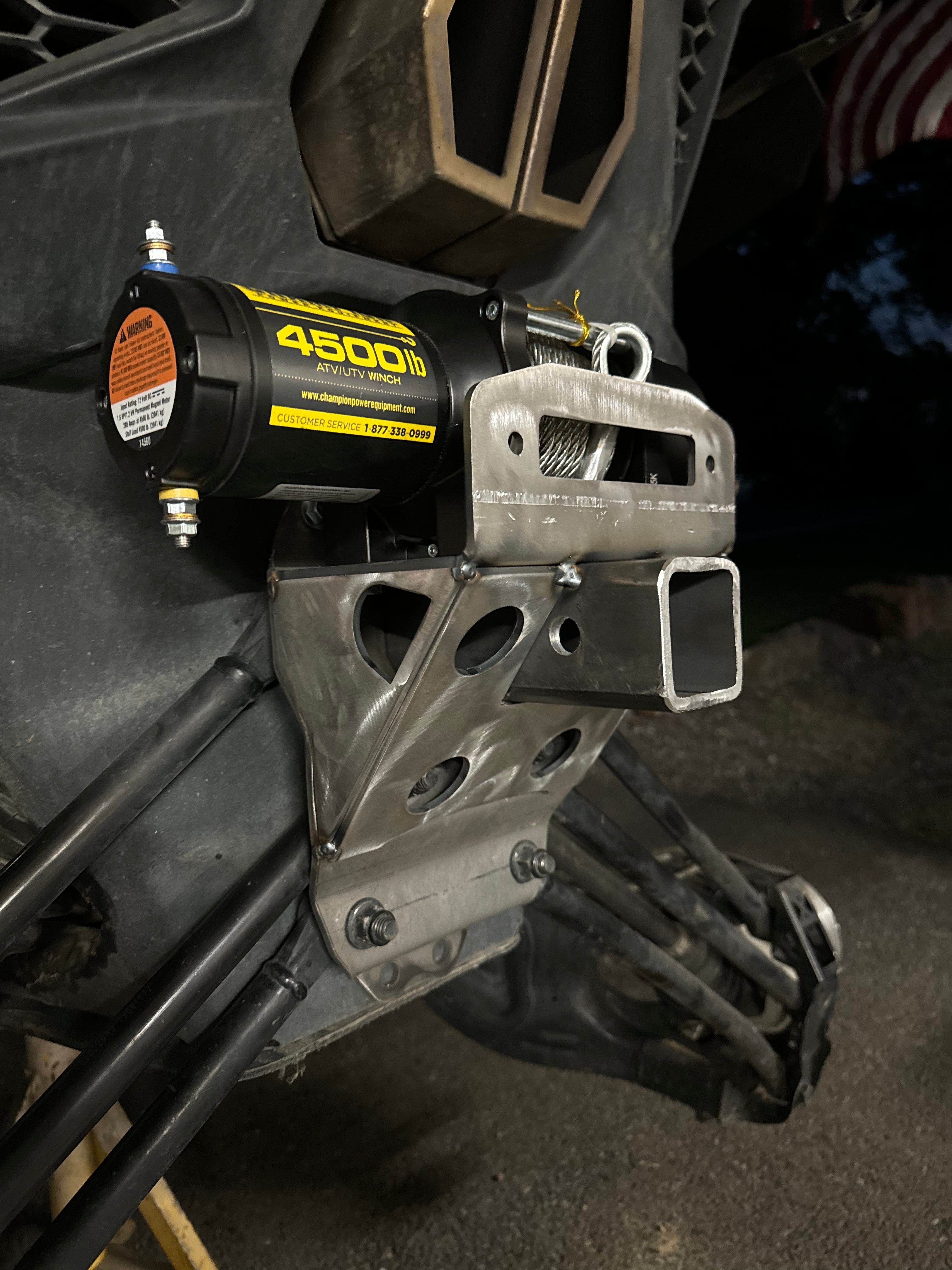 Rear Winch Mount with 2" Receiver