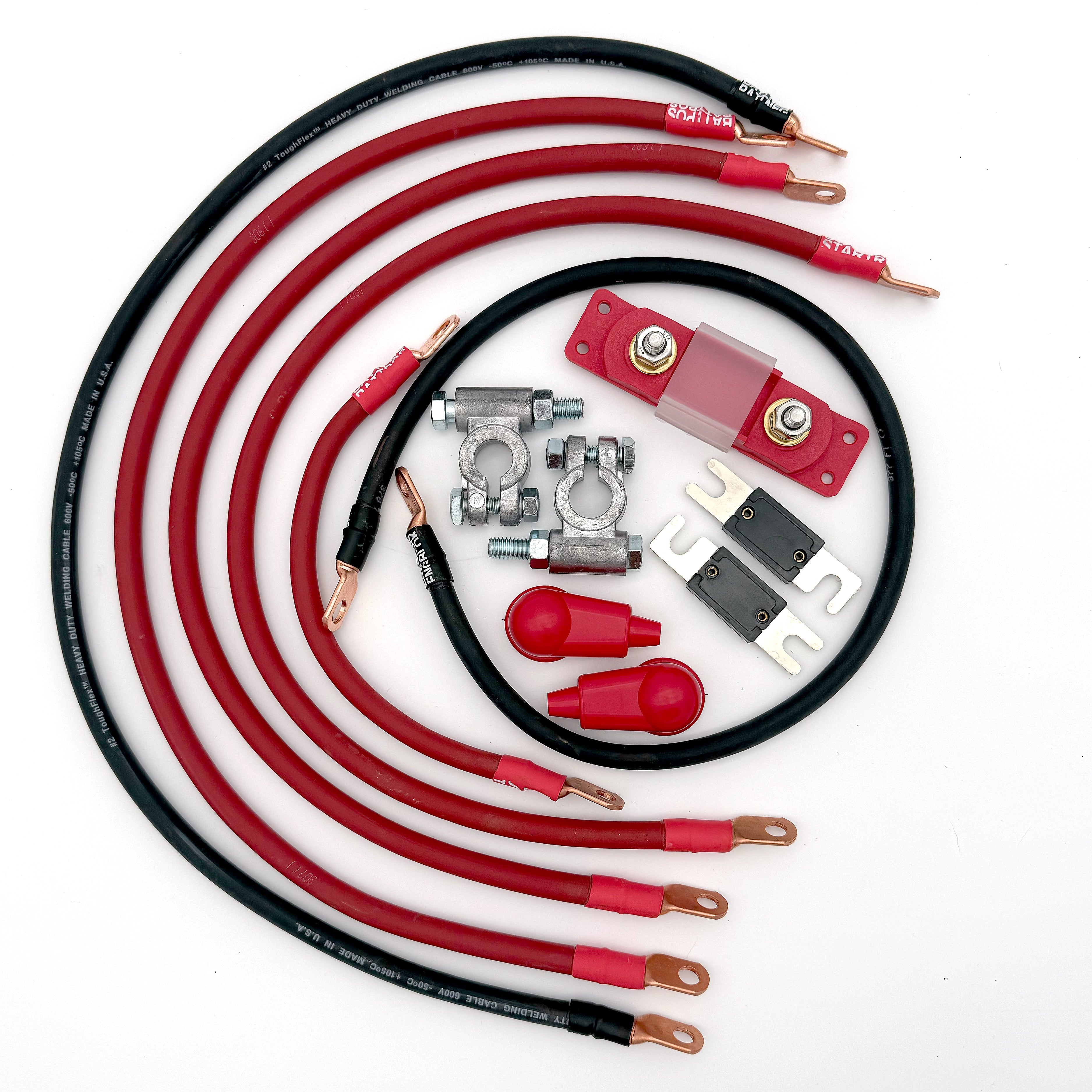 Jeep CJ Big 7 Battery Cable Kit