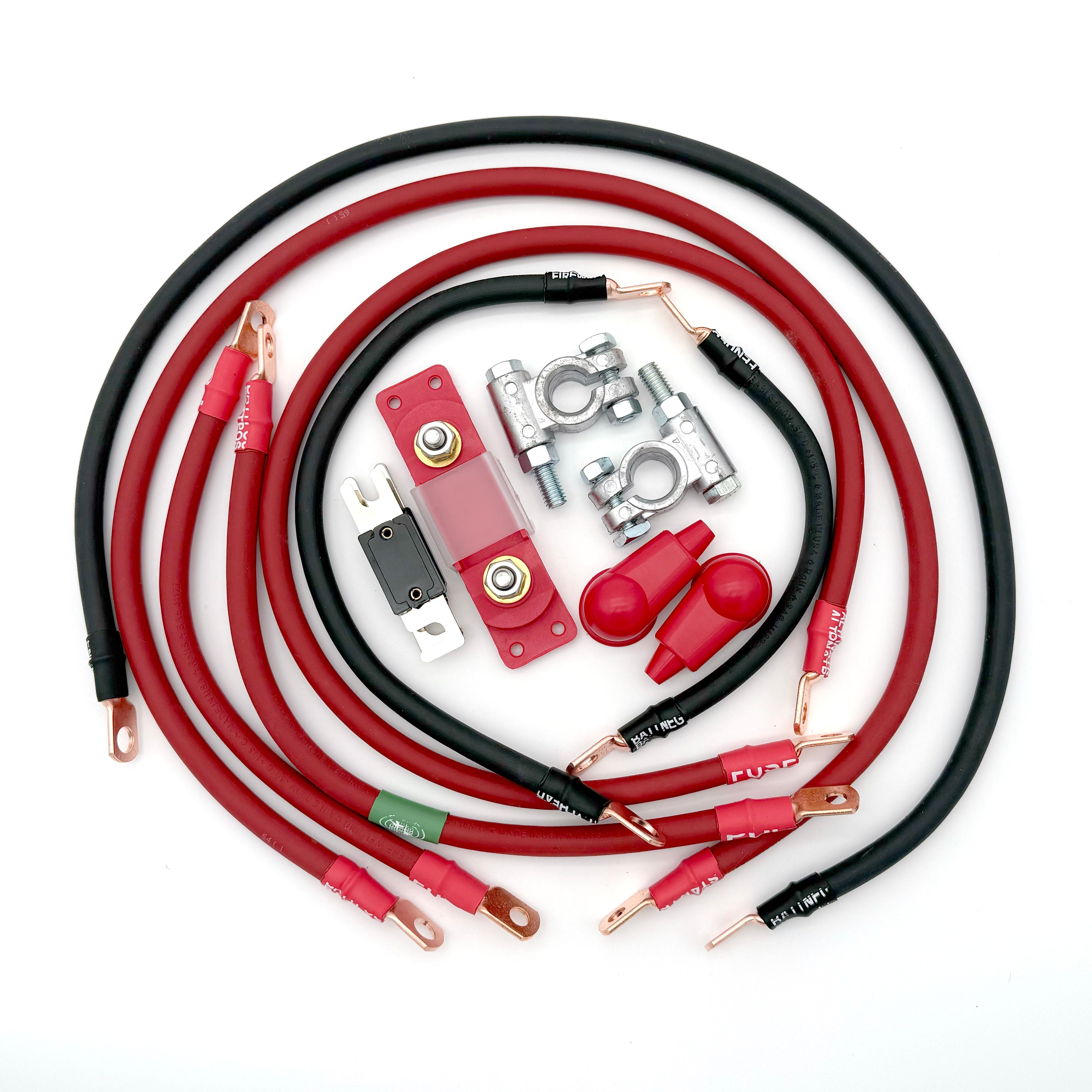 Jeep Comanche MJ Big 7 Battery Cable Kit (1987-1992)