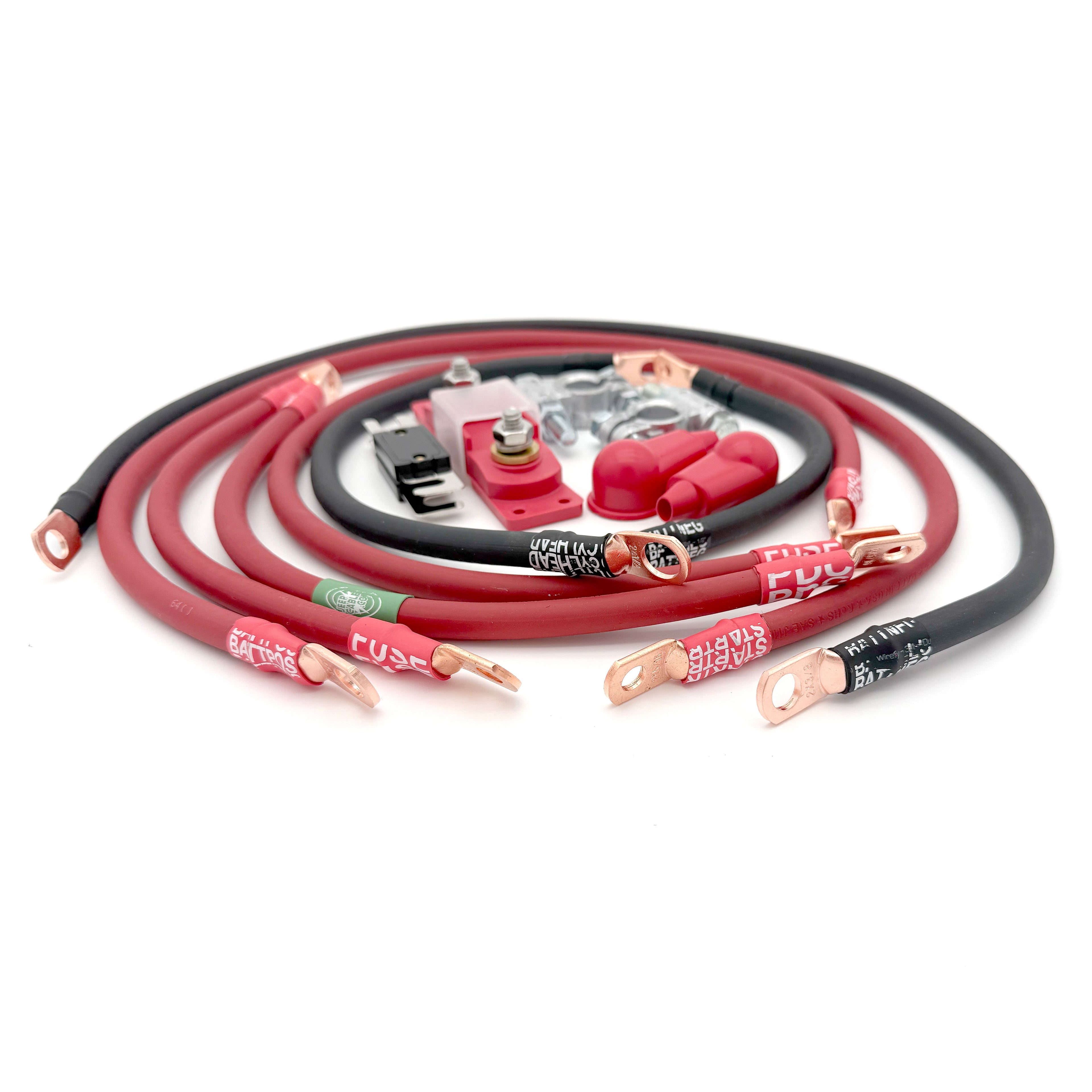 Jeep Comanche MJ Big 7 Battery Cable Kit (1987-1992)