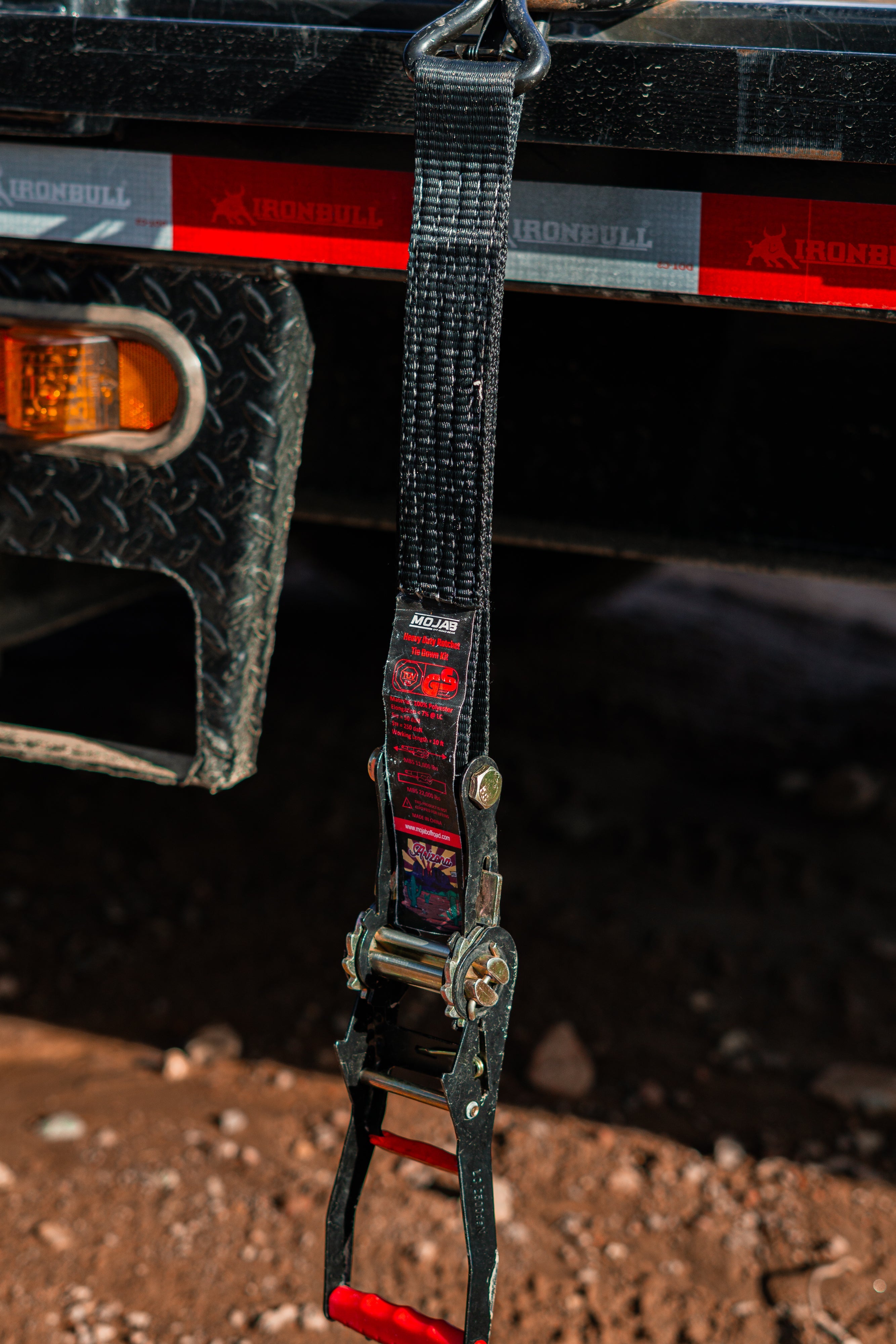 2" x 10' Ratchet & 2" x 39" Axle Tie-Down Set (4-Pack)