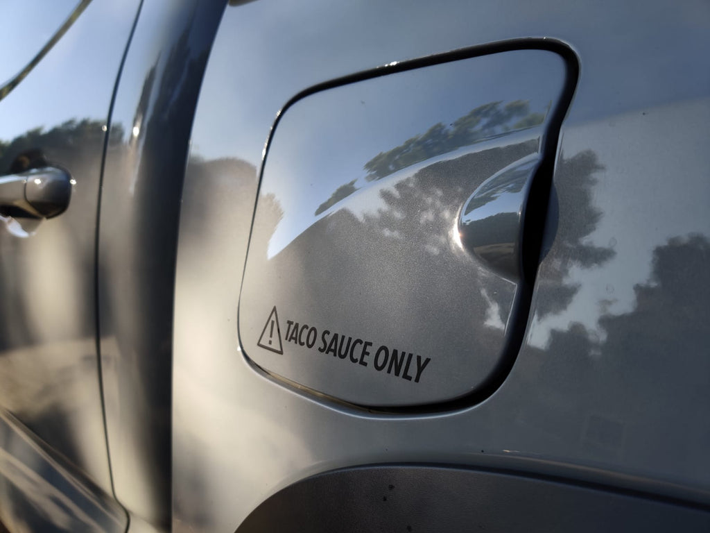 Taco sauce only! Decal