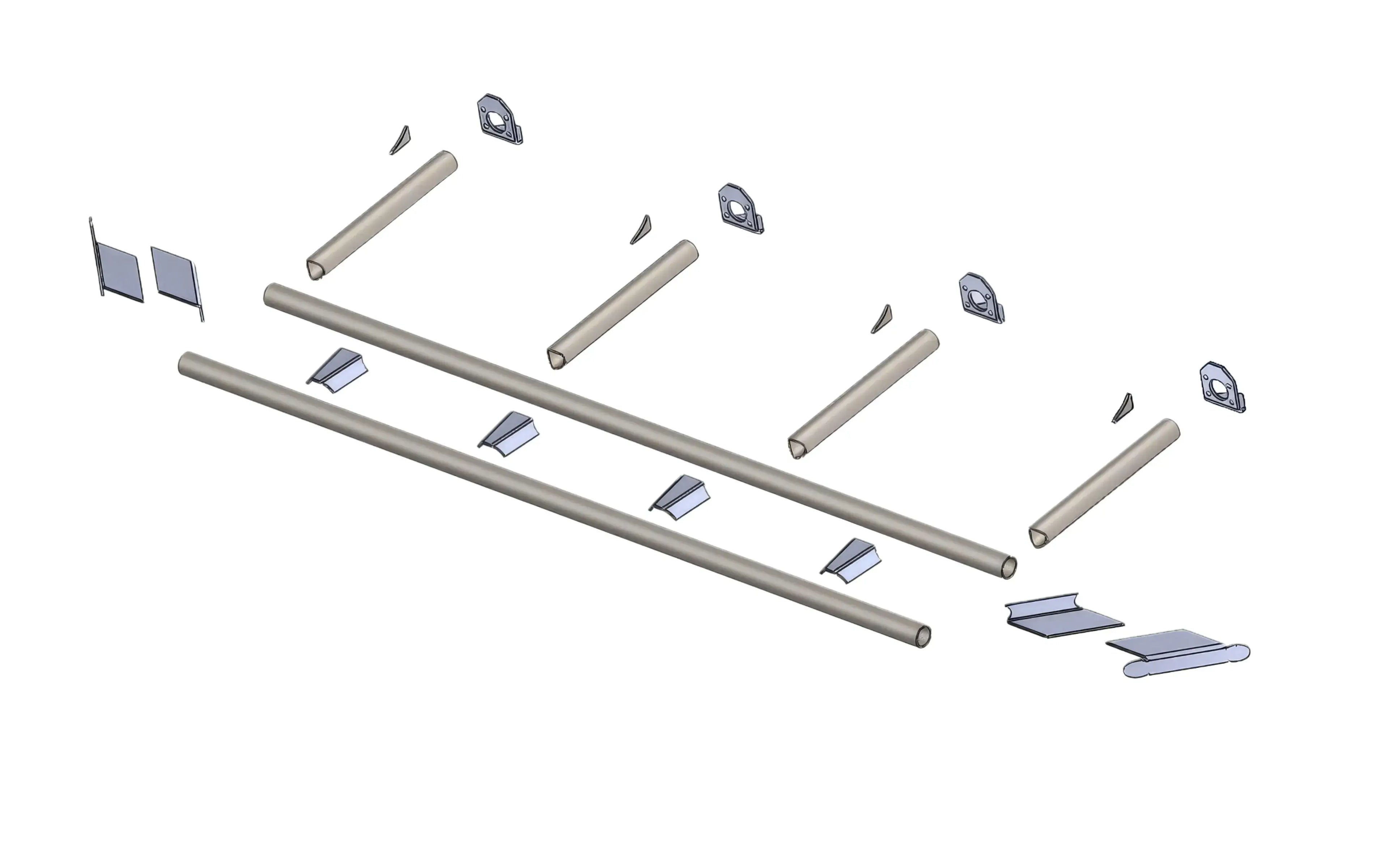 DIY Rock Sliders 72"