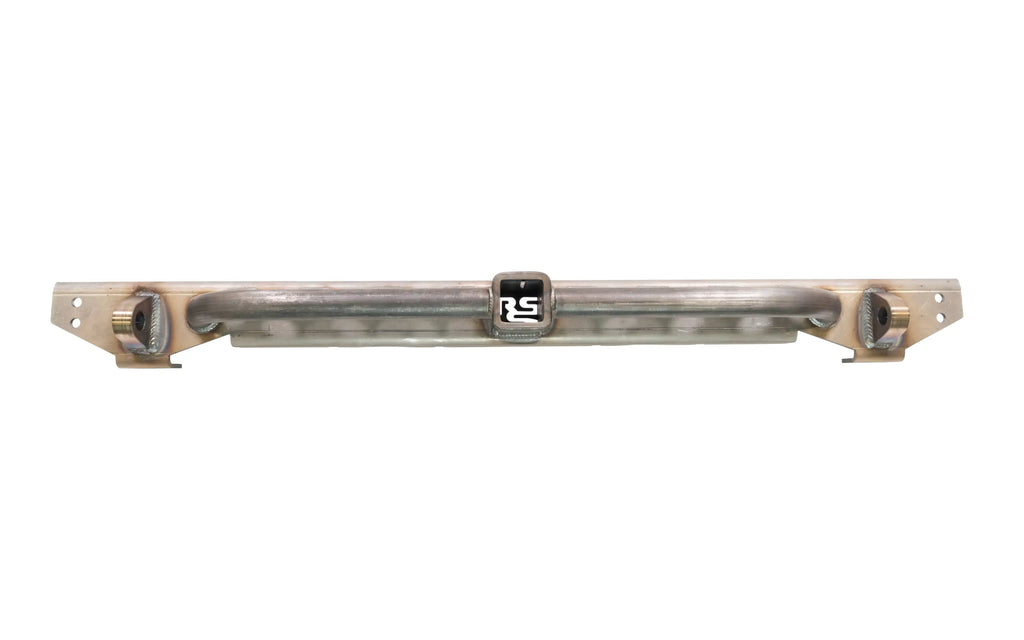 Ruffstuff Loaded Rear Overlay Bumper -Hitch, Dimple Die Step, and D-ring Mounts For Jeep TJ/LJ/YJ