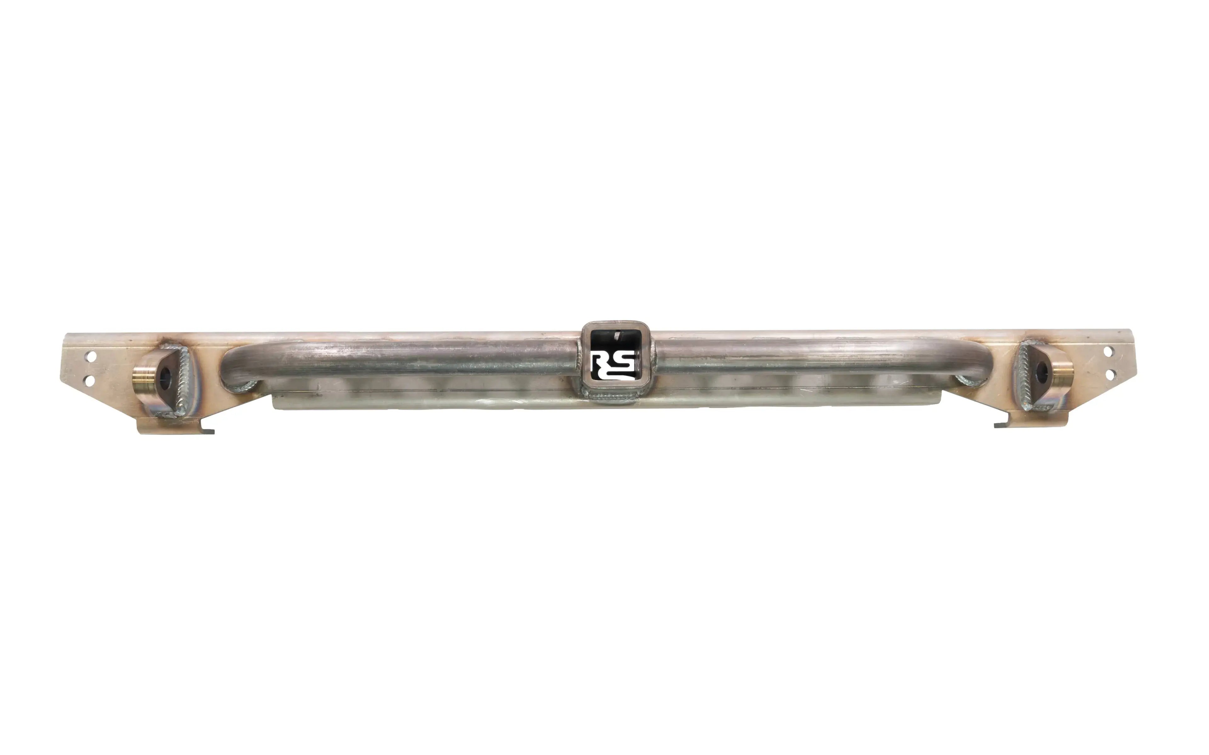 Ruffstuff Loaded Rear Overlay Bumper -Hitch, Dimple Die Step, and D-ring Mounts For Jeep TJ/LJ/YJ