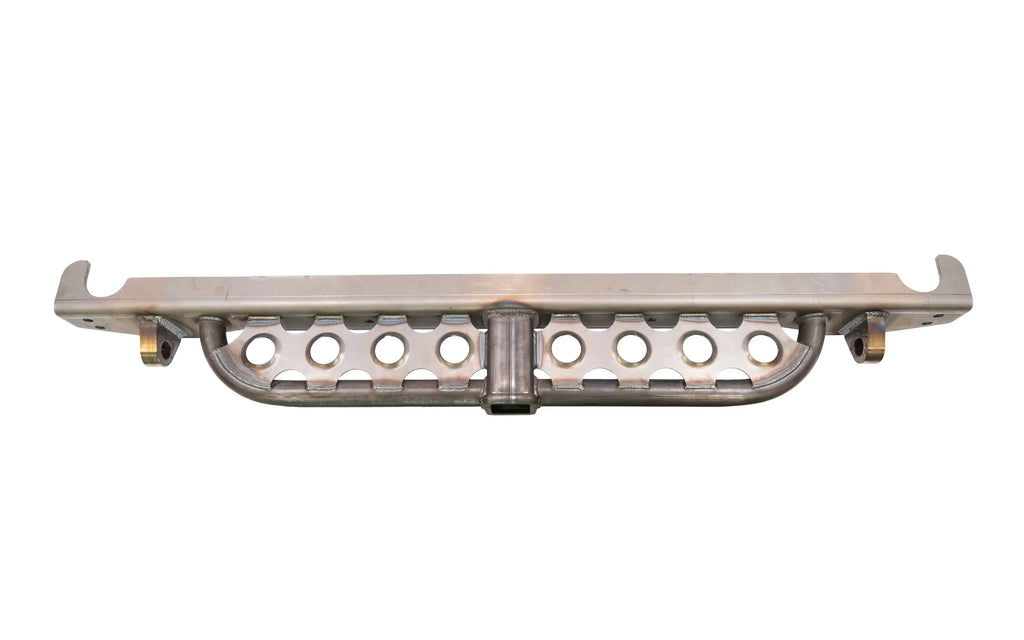 Ruffstuff Loaded Rear Overlay Bumper -Hitch, Dimple Die Step, and D-ring Mounts For Jeep TJ/LJ/YJ