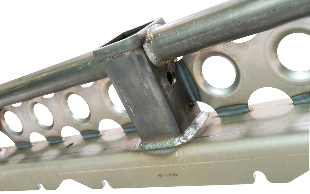Ruffstuff Loaded Rear Overlay Bumper -Hitch, Dimple Die Step, and D-ring Mounts For Jeep TJ/LJ/YJ