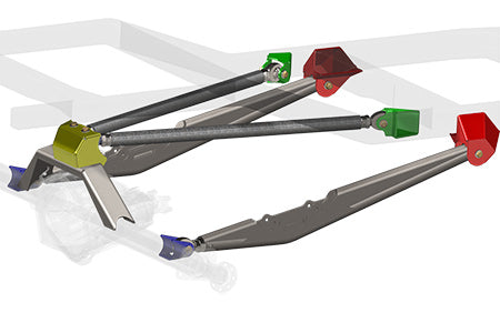 48" Trailing Arm 4 Link Kit