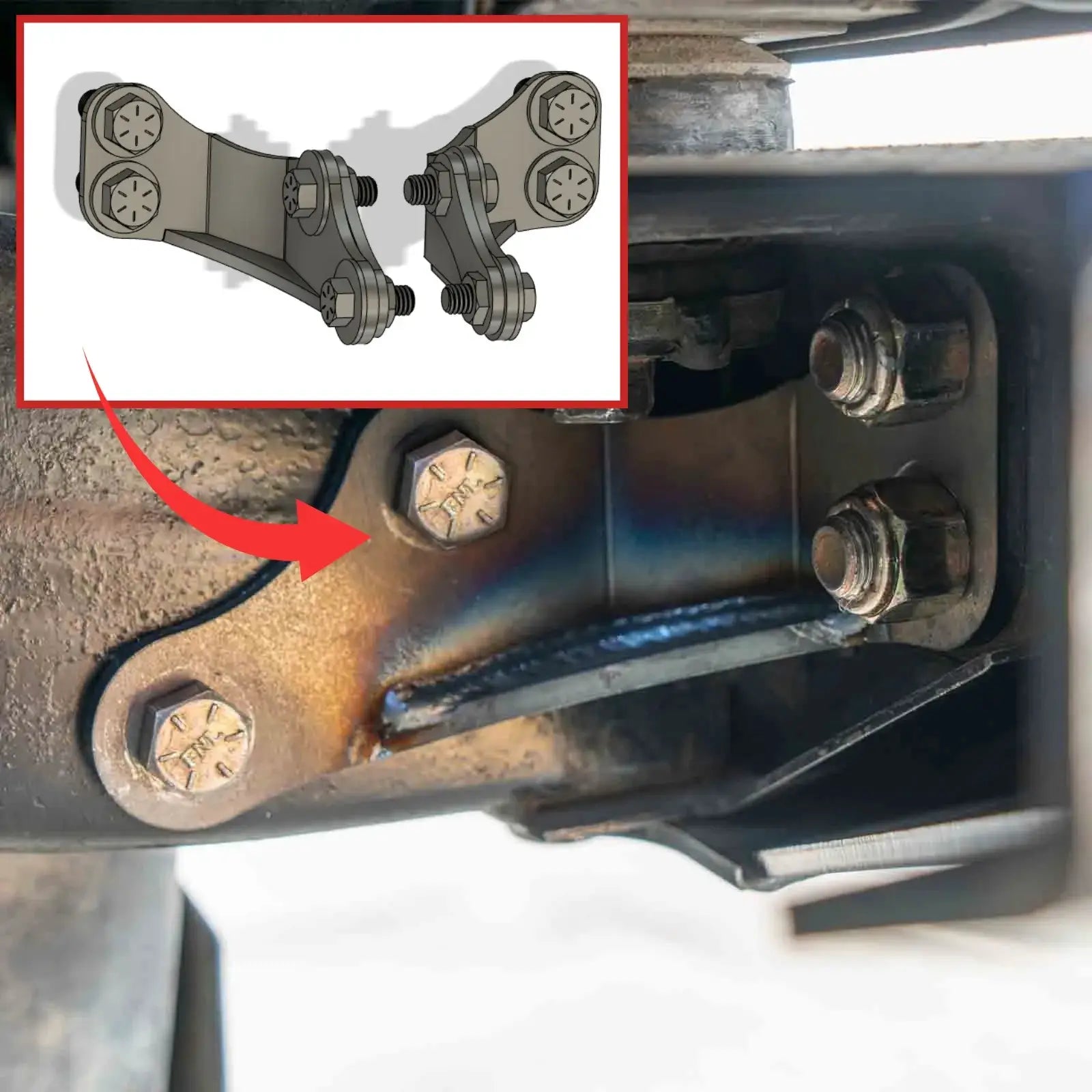 Rear Bumper Tie-In Brackets for Jeep TJ/LJ