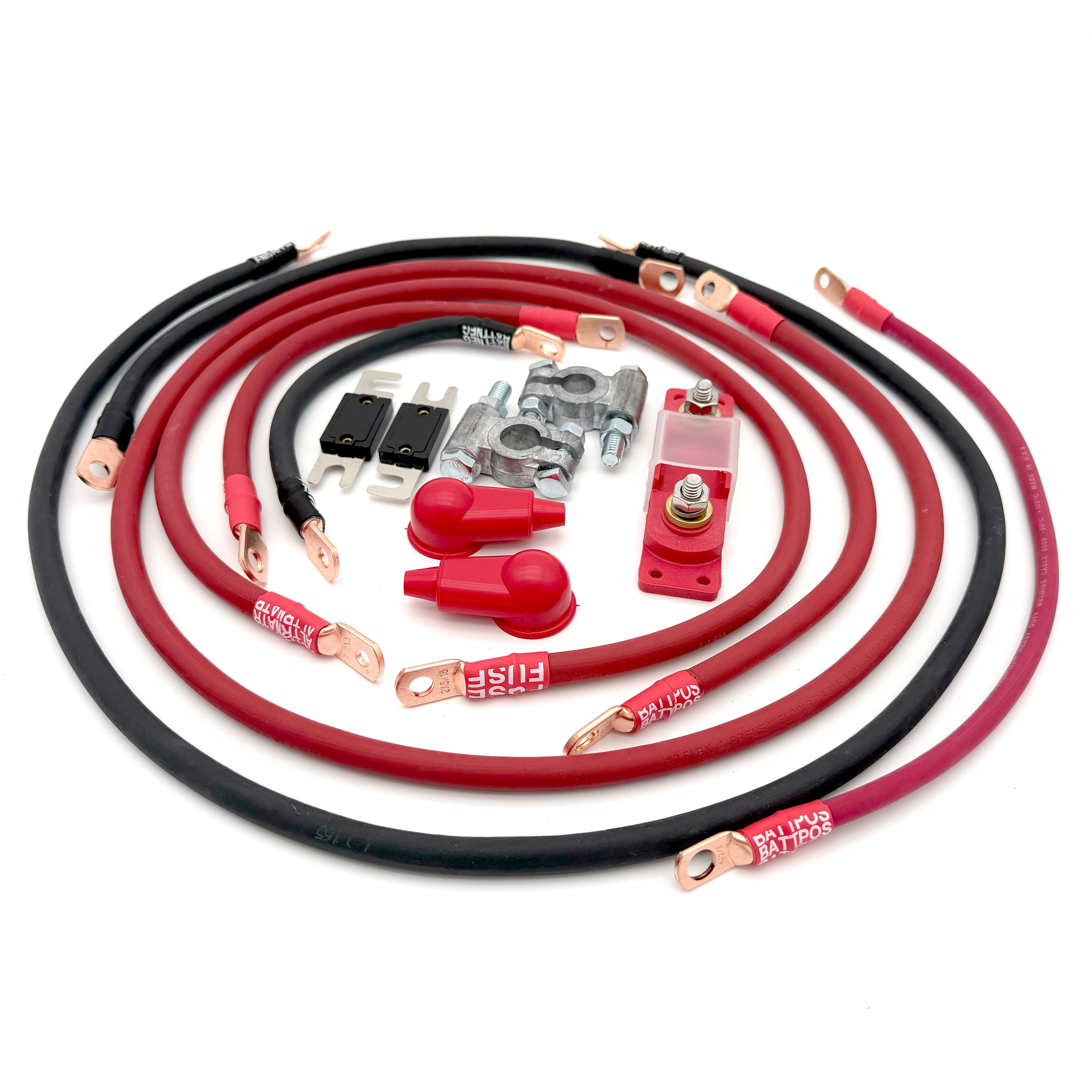 Toyota Tacoma Big 7 Battery Cable Kit (Gen 1 - 1995-2004)