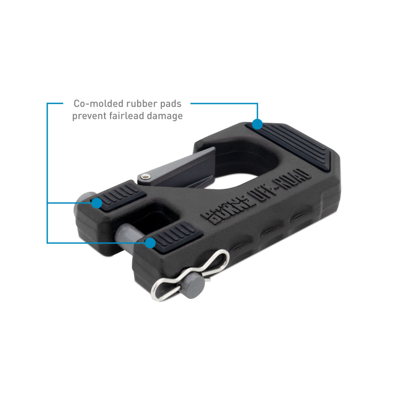 Borne Off-Road Winch Hook - 3/8in Rope - Hand Strap - Red BNWN-SR-38-85KRD