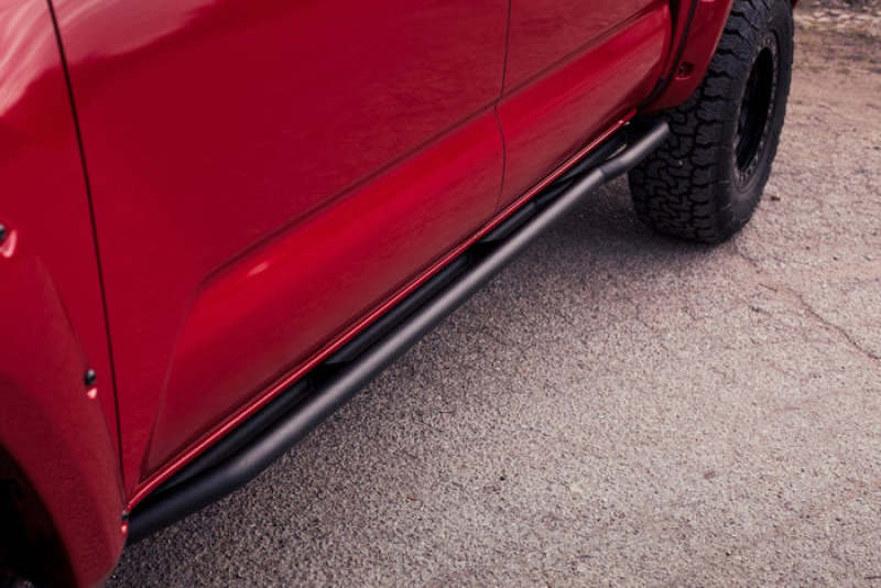 Body Armor 4x4 Tacoma Double Cab Rock Sliders - Black TC-4125