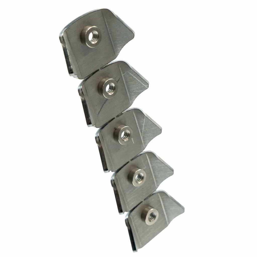 Small Trick Tab with 1/4"x20 Threaded Insert (5 Pack)