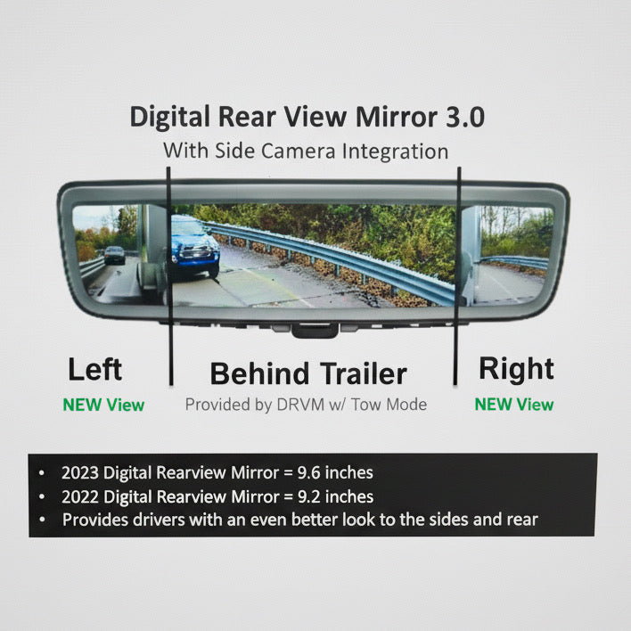 2023-2026 OEM 2500/3500 Digital Rear View Mirror 3.0