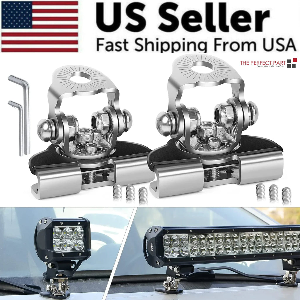 LED Light Bar Hood Mount Brackets (2PCS)