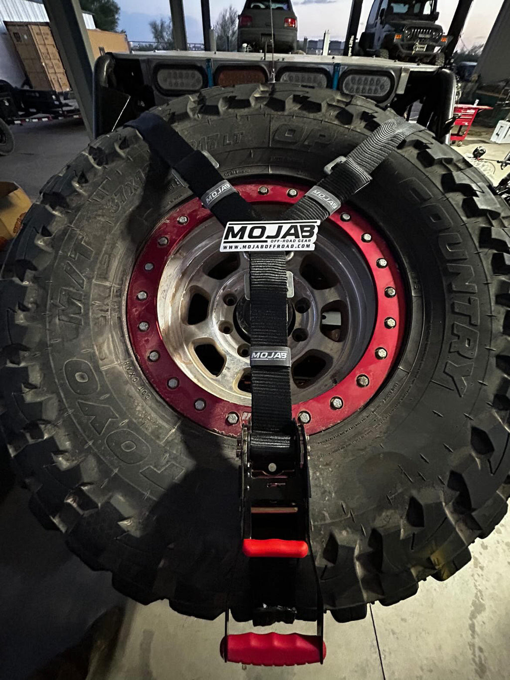 2" x 10' Ratchet & 2" x 39" Axle Tie-Down Set (4-Pack)